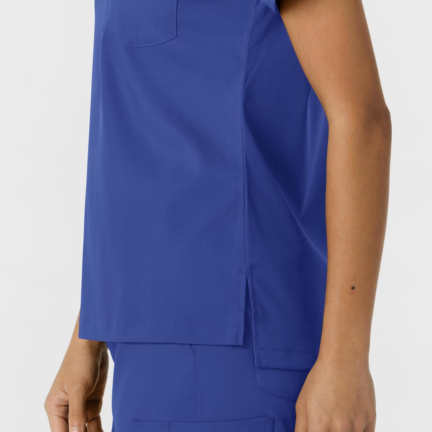 Wink Scrubs for Women, Boundless, Classic Tee with 1 Pocket(Galaxy Blue)