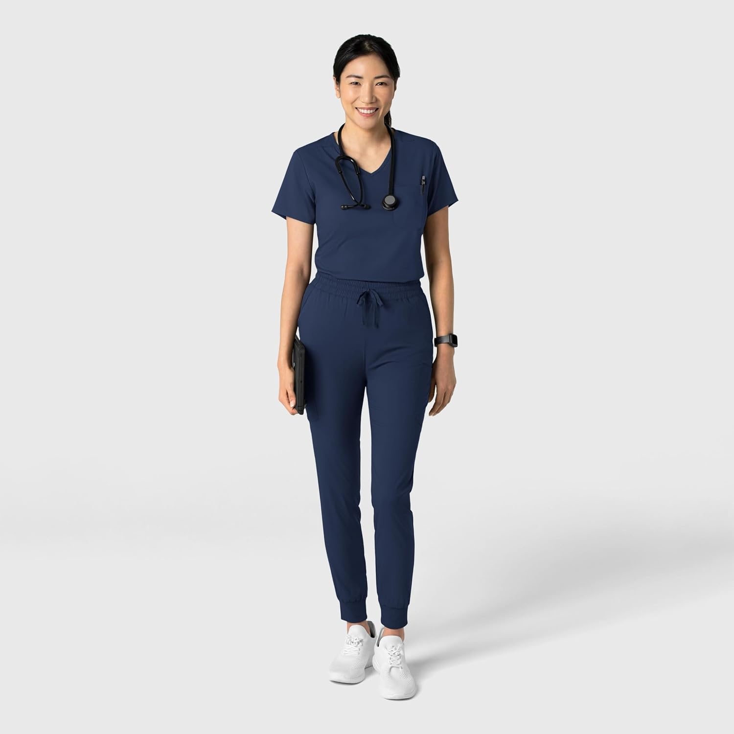 Wink Boundless Women’s Tuck-in Scrub Top(Navy)
