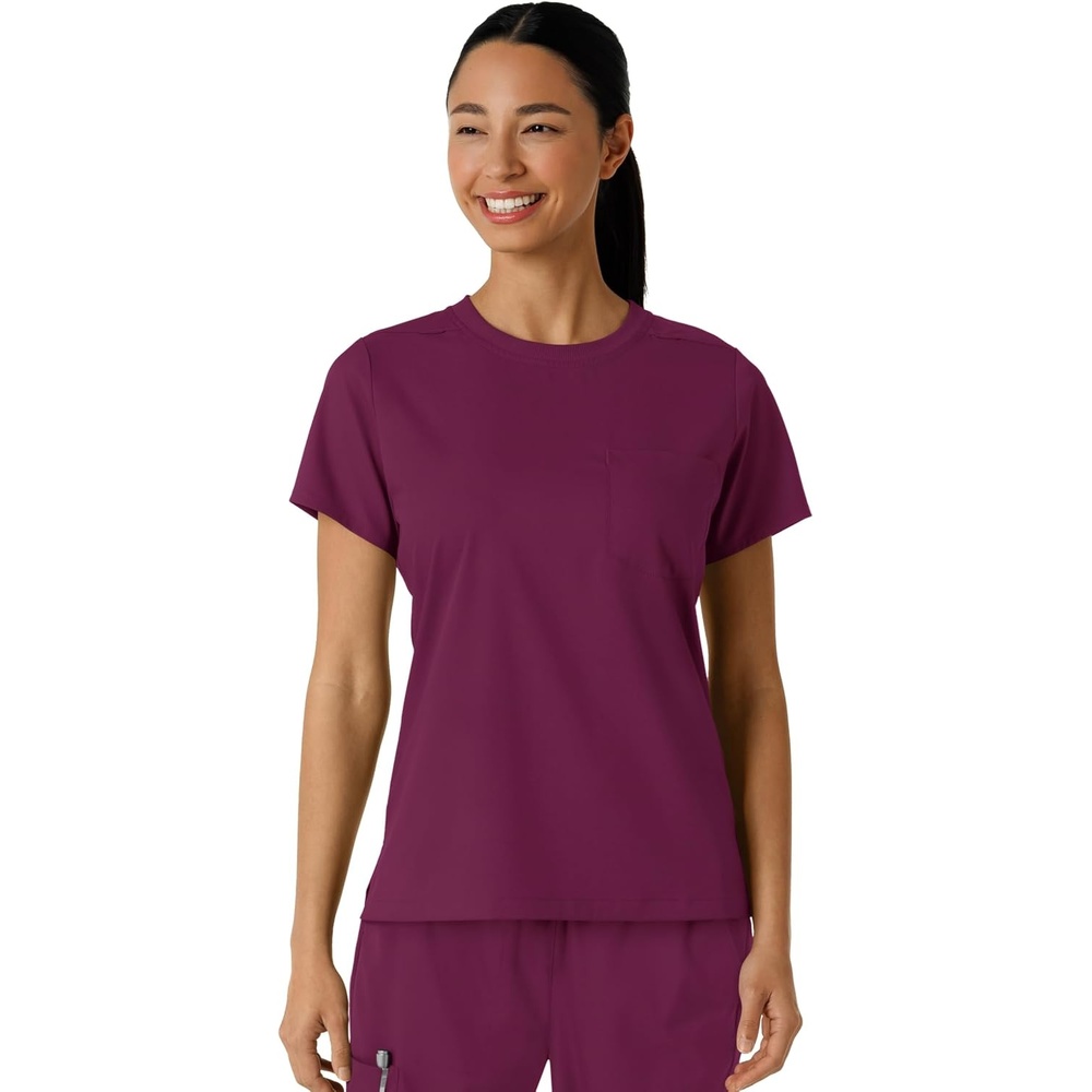 Wink Boundless Women’s Classic Scrub Tee(Wine)