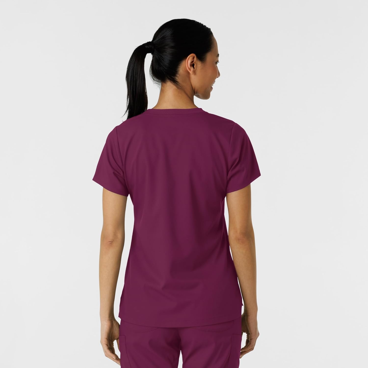 Wink Boundless Women’s Classic Scrub Tee(Wine)