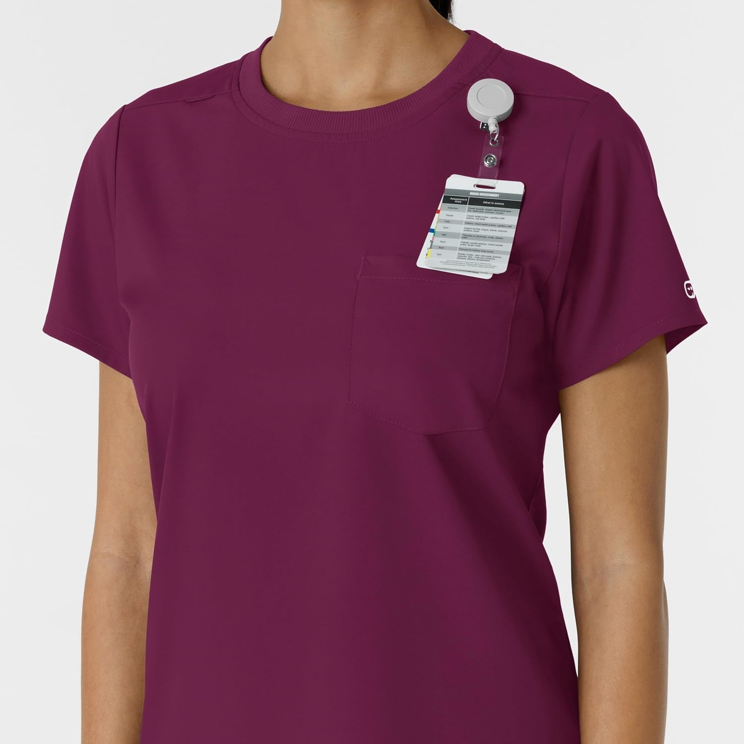 Wink Boundless Women’s Classic Scrub Tee(Wine)