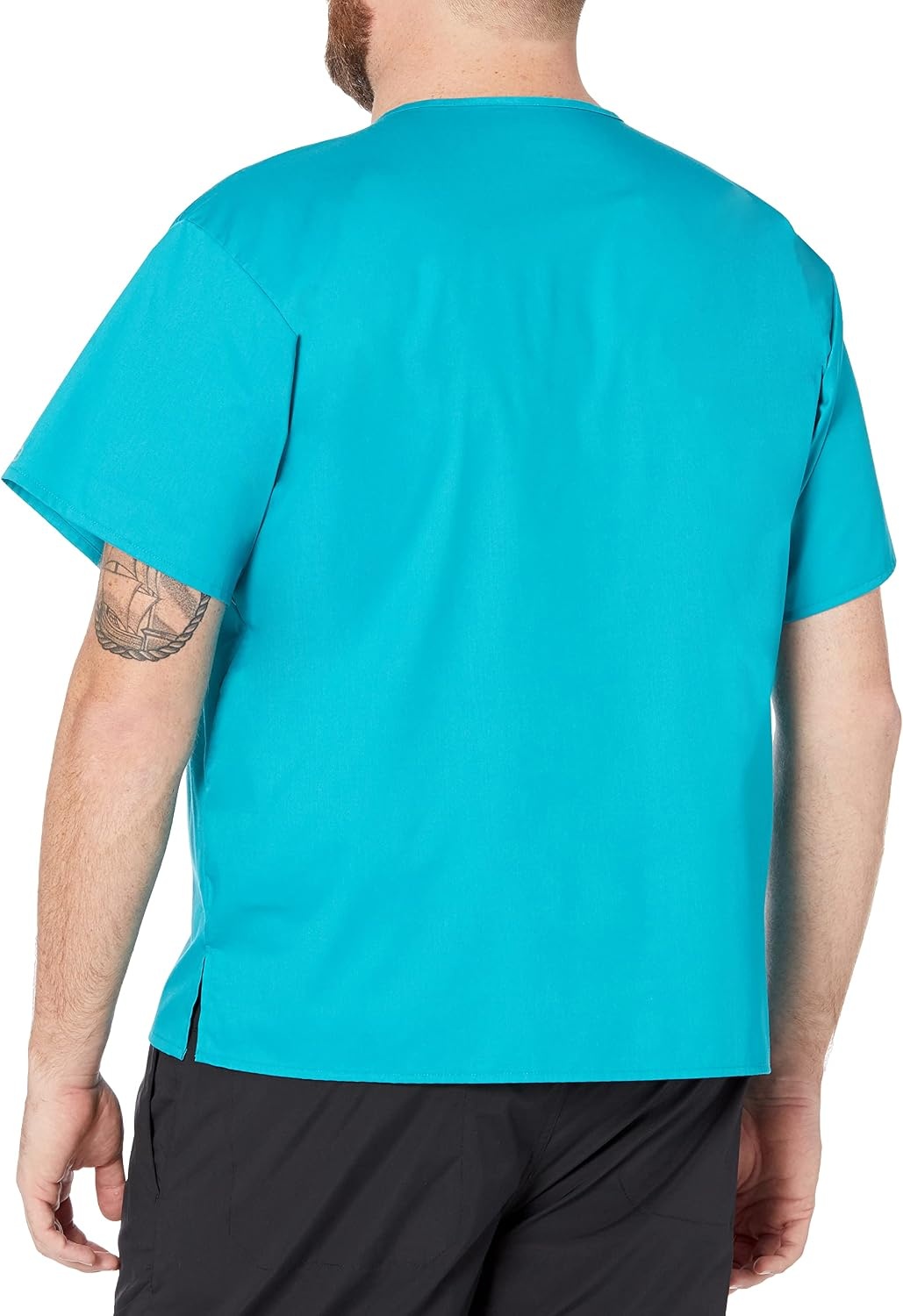Wink WonderWORK Unisex V-Neck Scrub Top(Teal Blue)