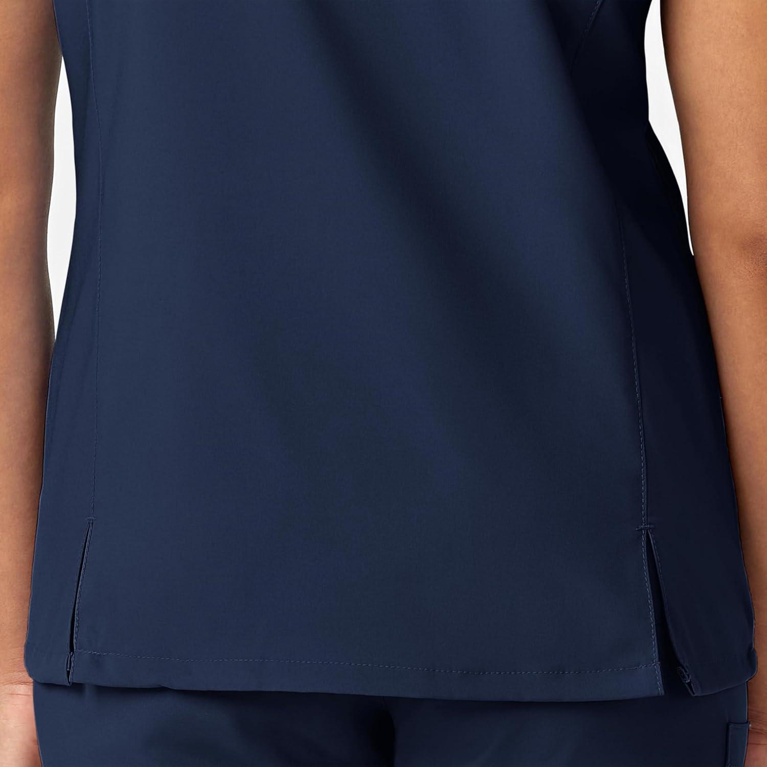 WonderWink Mens Y-Neck Wrap Top(Navy)