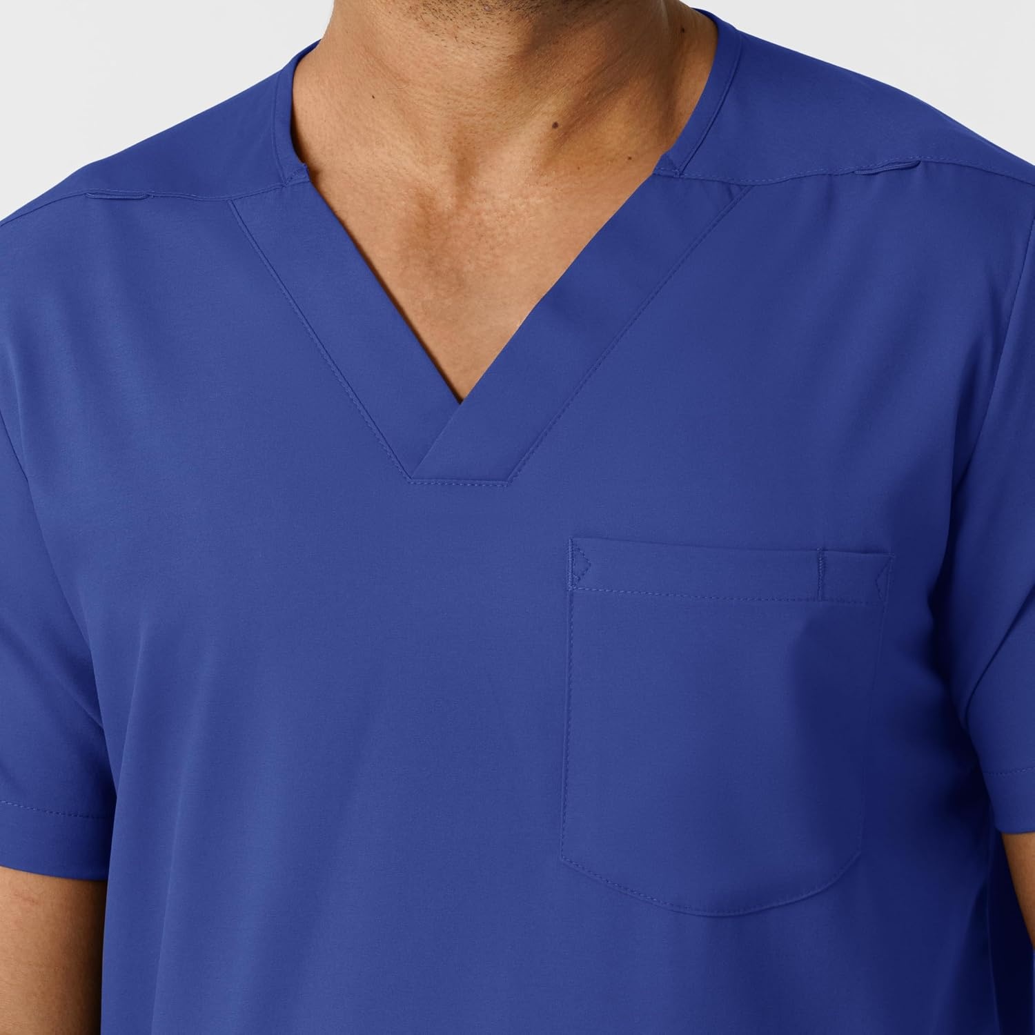 Wink Boundless Men’s Multi Pocket V-Neck Scrub Top(Galaxy Blue)