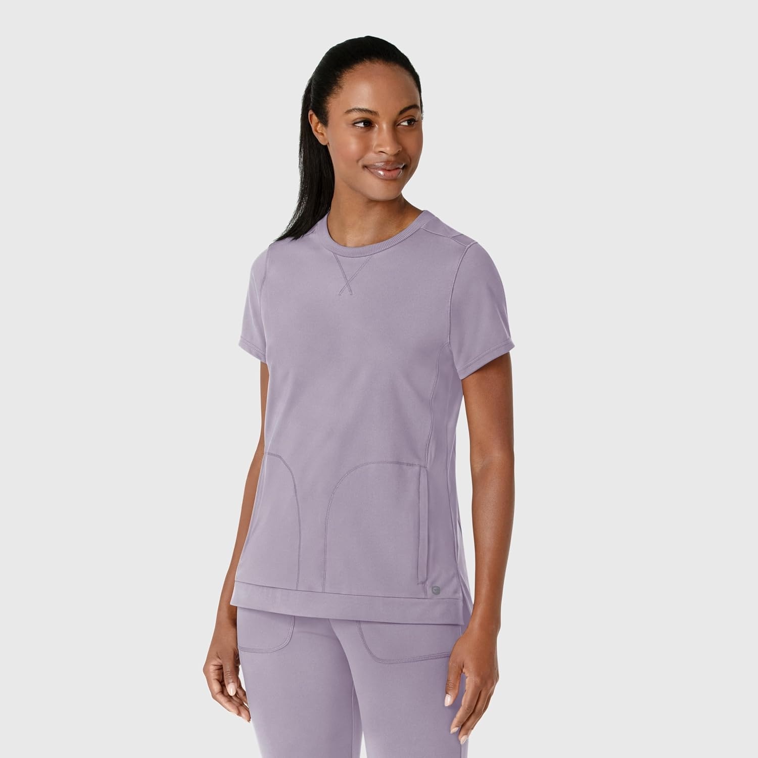 Wink Renew Women’s Flex-n-Reach Crew Neck Scrub Top(Wisteria)