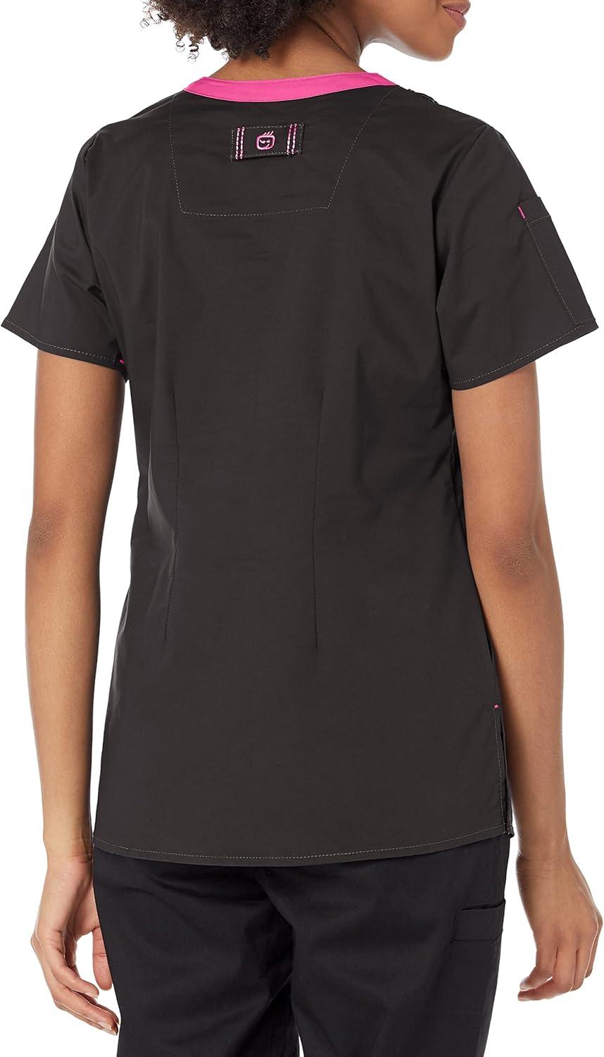 WonderWink Womens Women’s Joy V-nk Tuck-in TWomen’s Joy V-Nk Tuck-in T(Black)