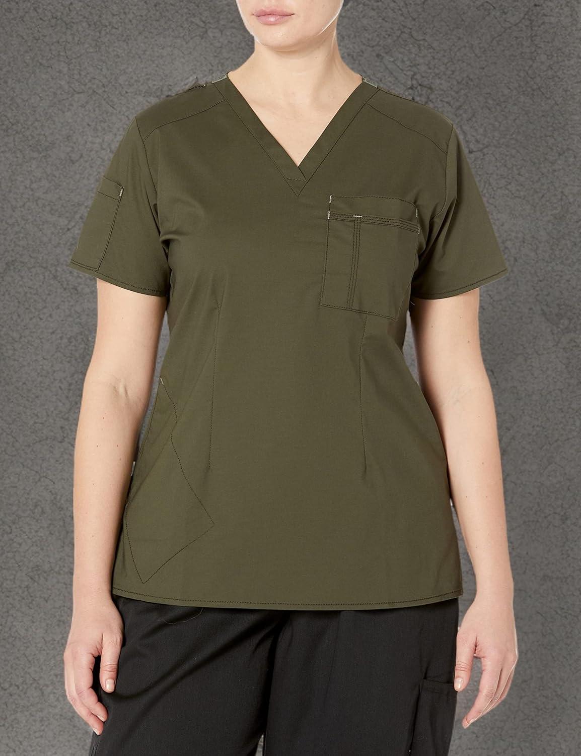 WonderWink Womens Women’s Joy V-nk Tuck-in TWomen’s Joy V-Nk Tuck-in T(Forest Green)