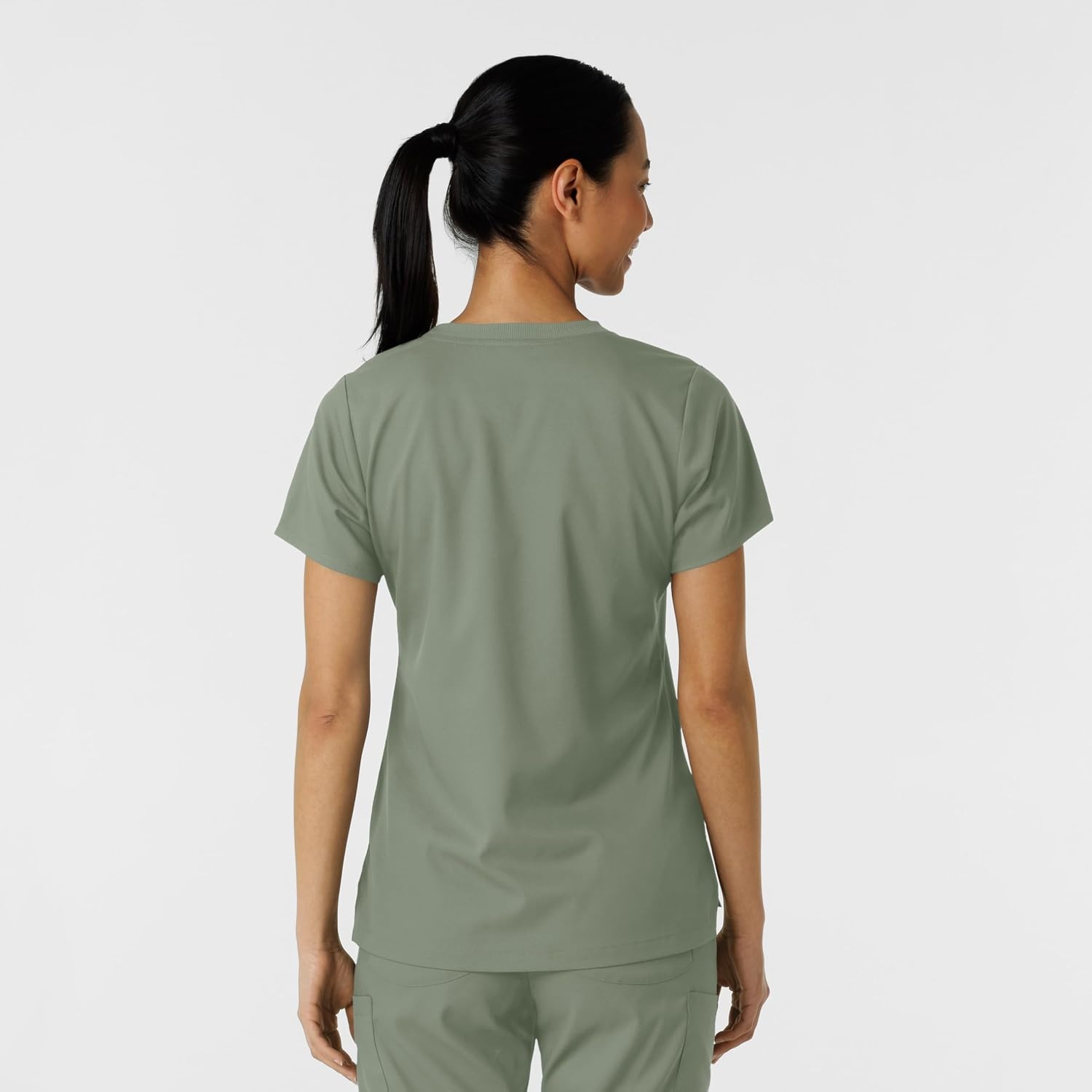 Wink Scrubs for Women, Boundless, Classic Tee with 1 Pocket(Sage)