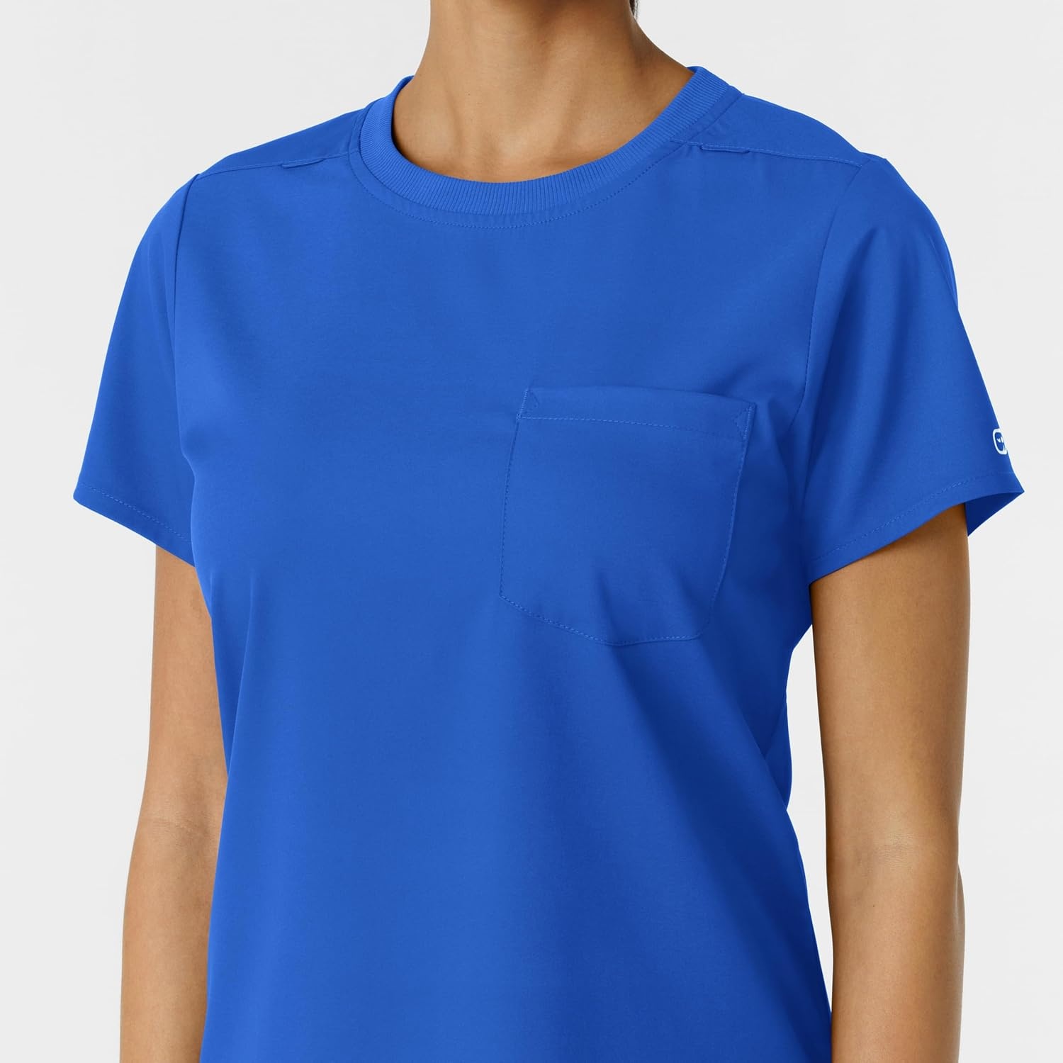 Wink Scrubs for Women, Boundless, Classic Tee with 1 Pocket(Royal)