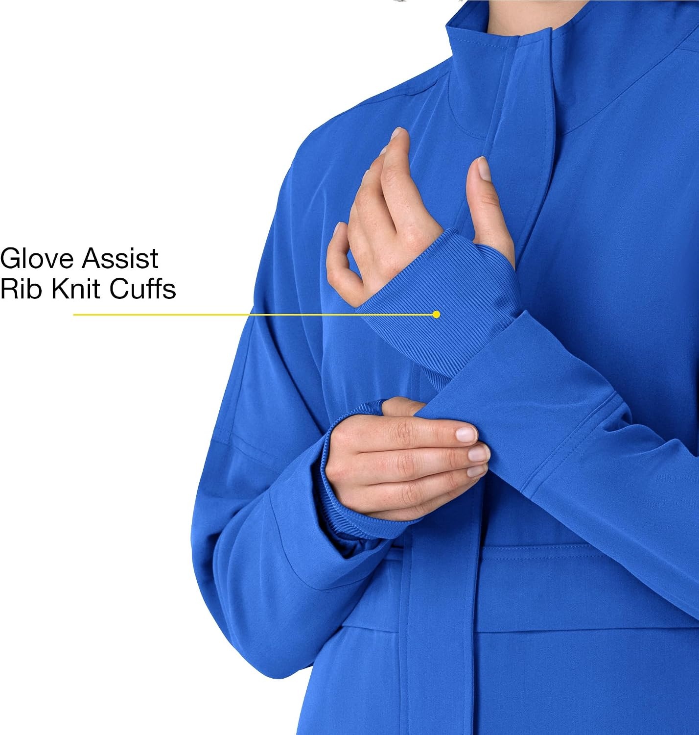 WINK Layers Women’s Germs Happen Packable Scrub Jacket(Royal)