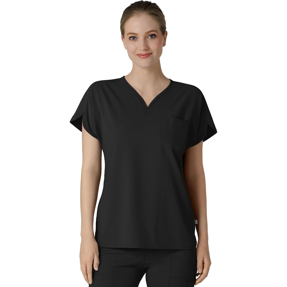 Wink Renew Women’s Dolman Scrub Top(Black)