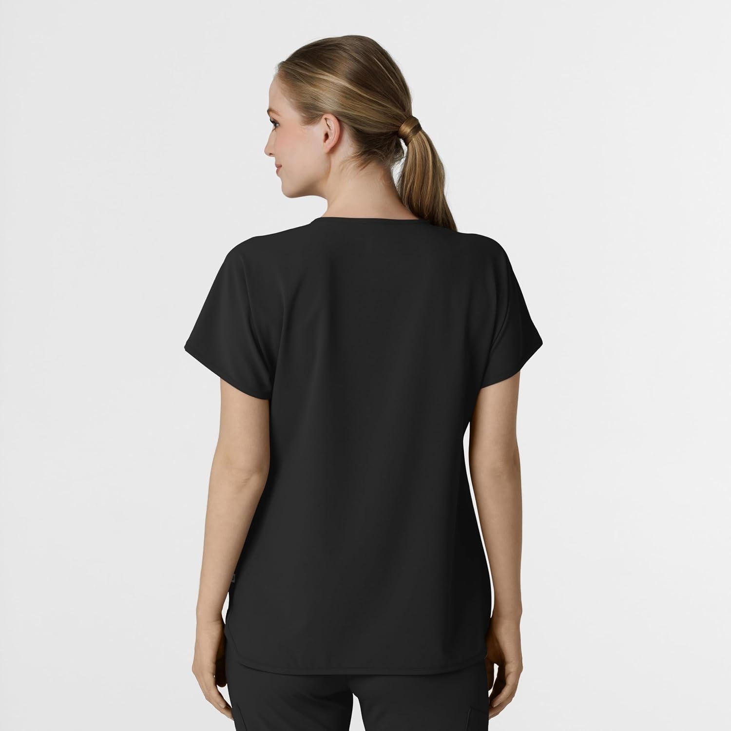 Wink Renew Women’s Dolman Scrub Top(Black)