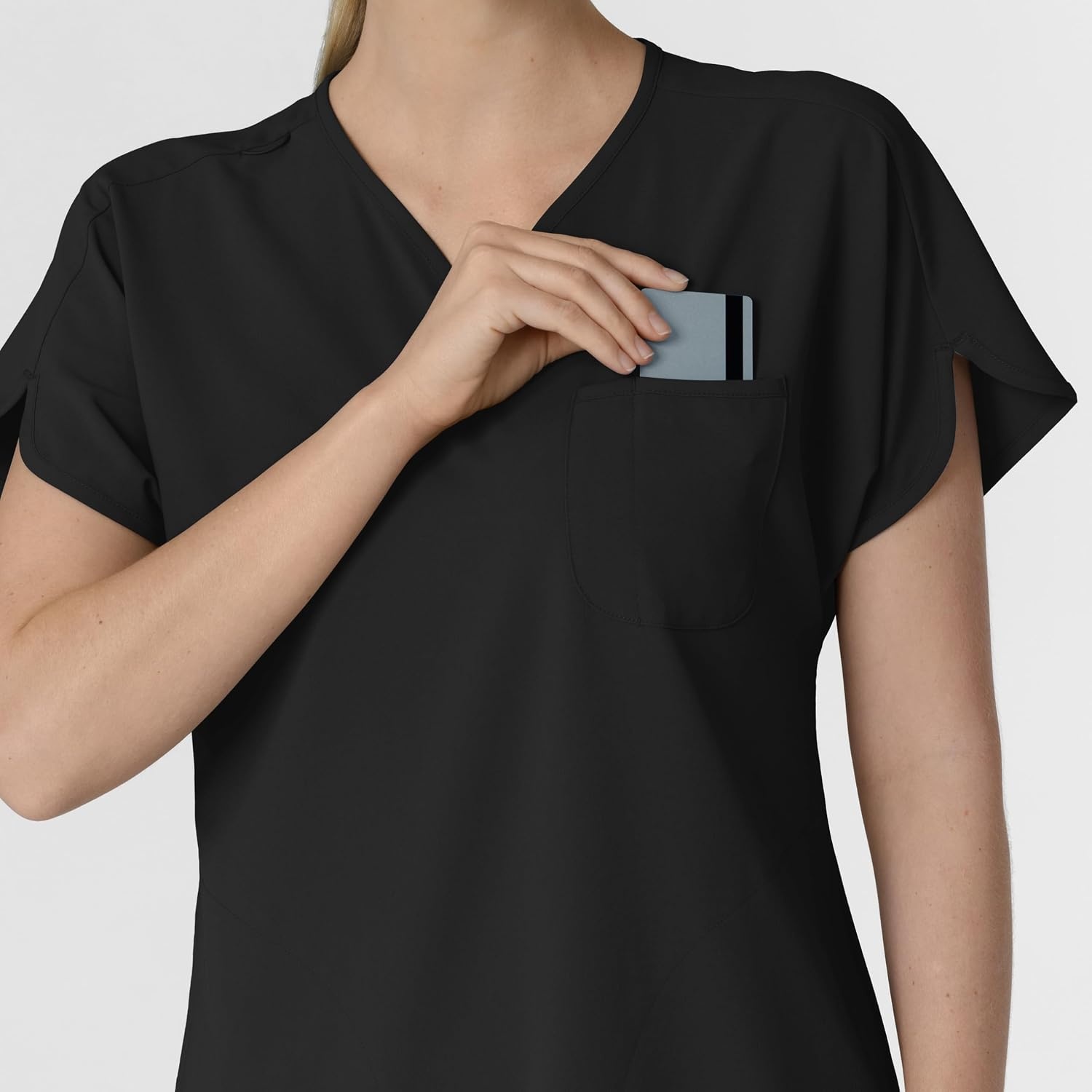 Wink Renew Women’s Dolman Scrub Top(Black)
