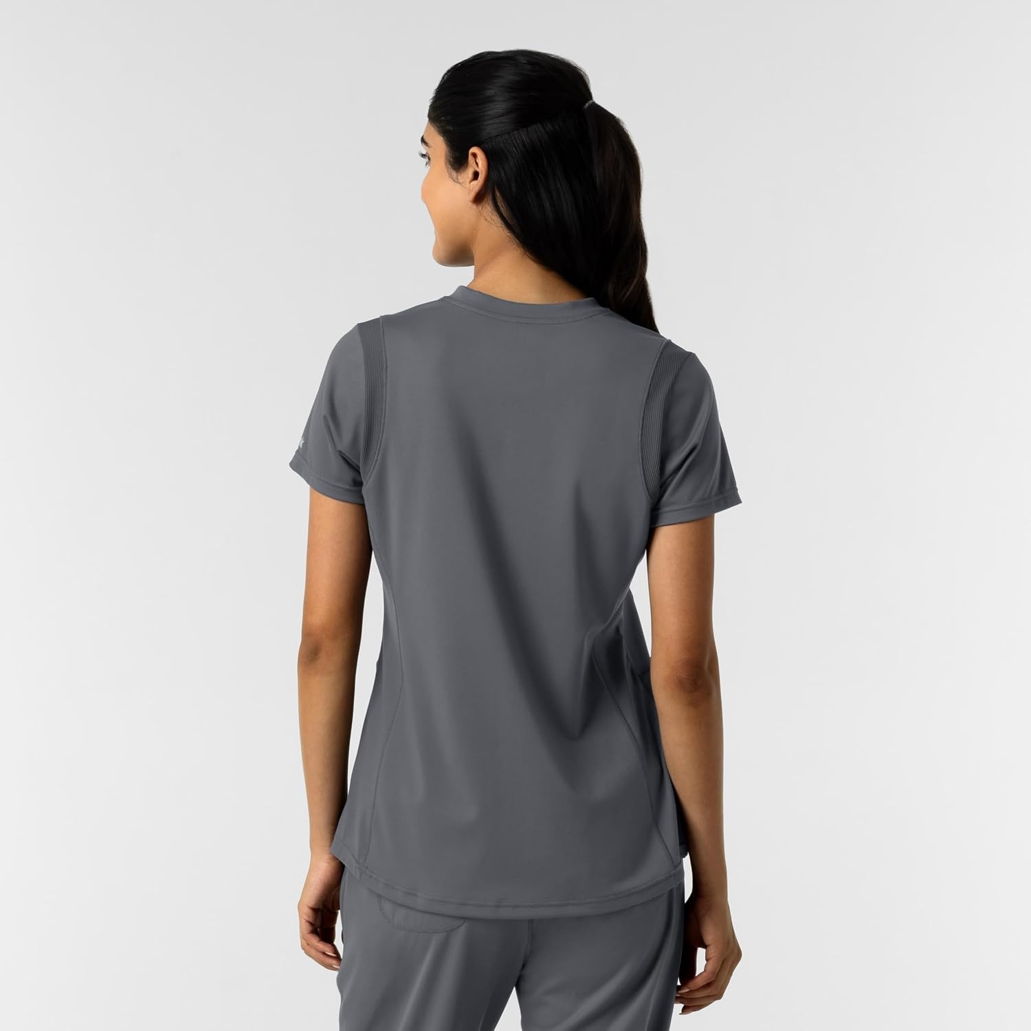 Wink Women’s Women’s 2-Pocket Scrub Top(Pewter)