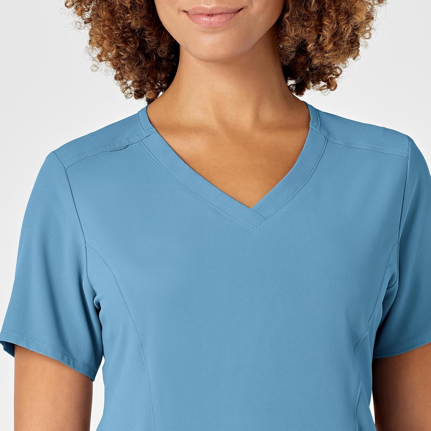Wink Renew Women’s V-Neck Scrub Top, Bay Blue, S