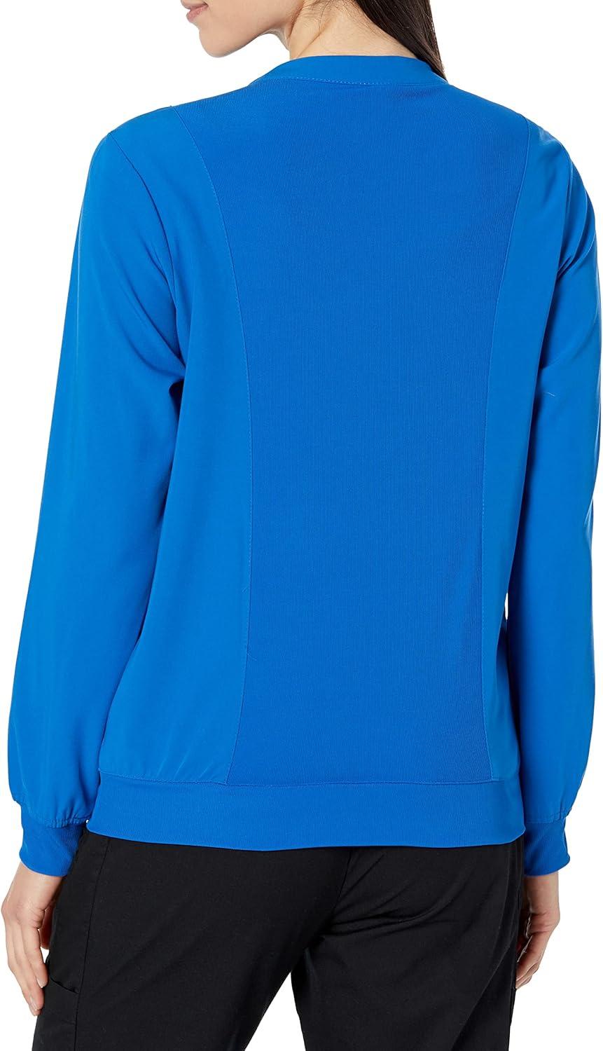 WonderWink womens Bomber Jacket(Royal)