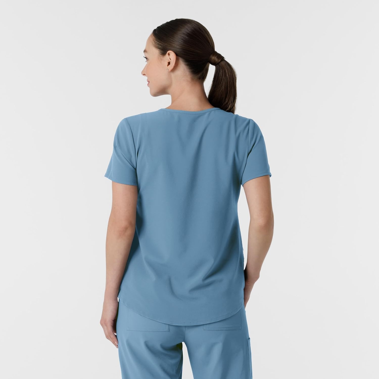Wink Renew Women’s V-Neck Scrub Top(Pacific Blue)