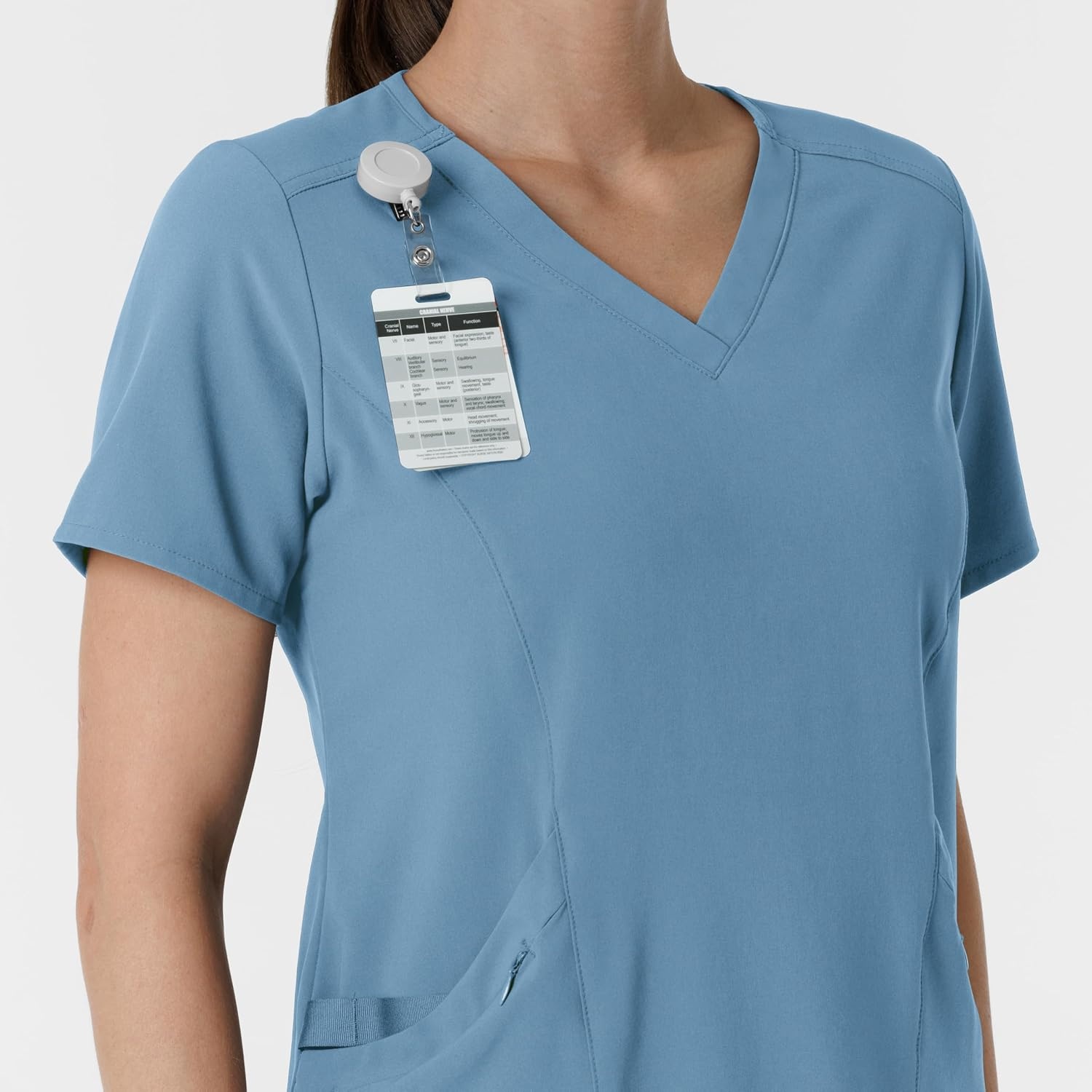 Wink Renew Women’s V-Neck Scrub Top(Pacific Blue)