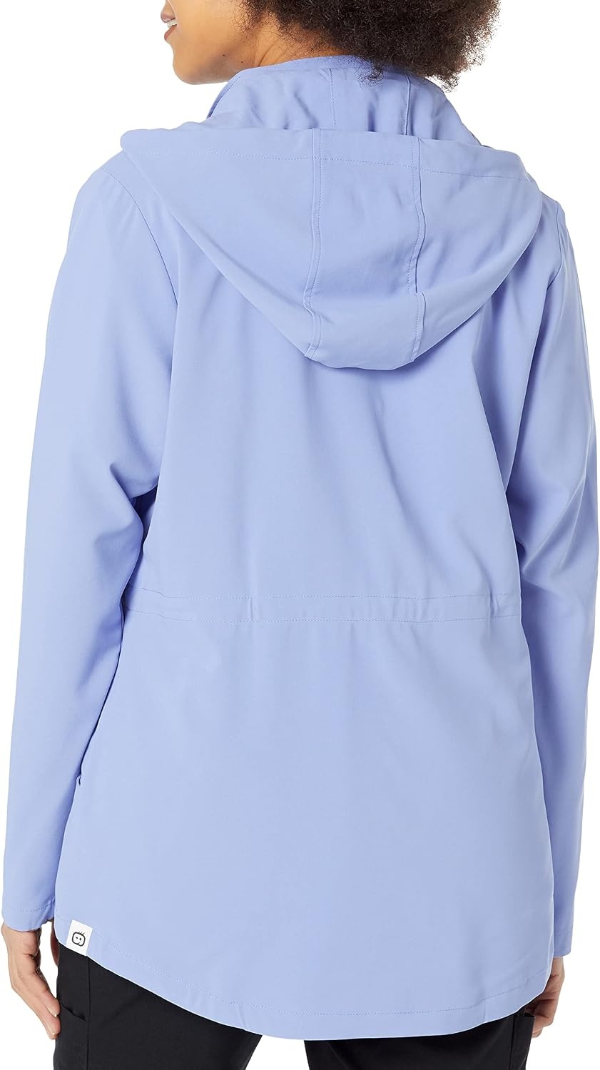 WonderWink Women’s Women’s Convertible Hood Fashion Jacket(Ceil Blue)