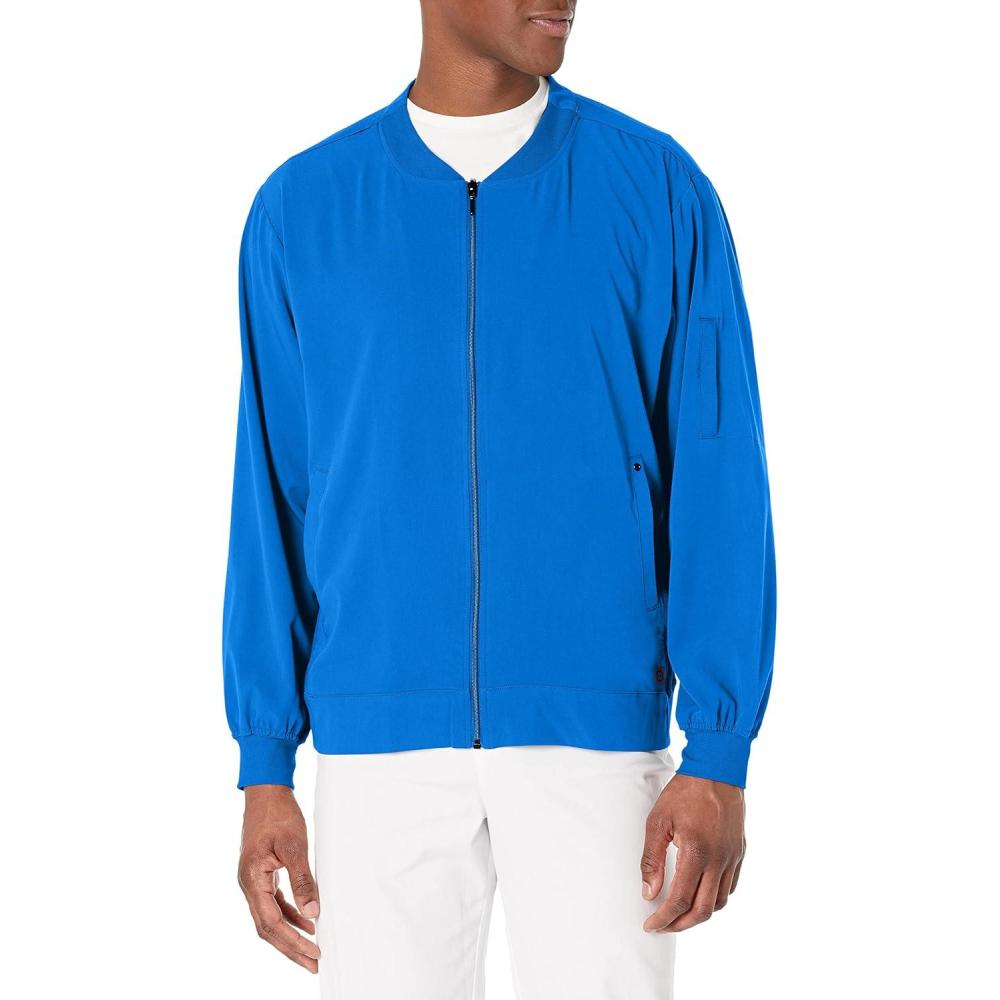 WonderWink Mens Zip Bomber Jacket(Royal)