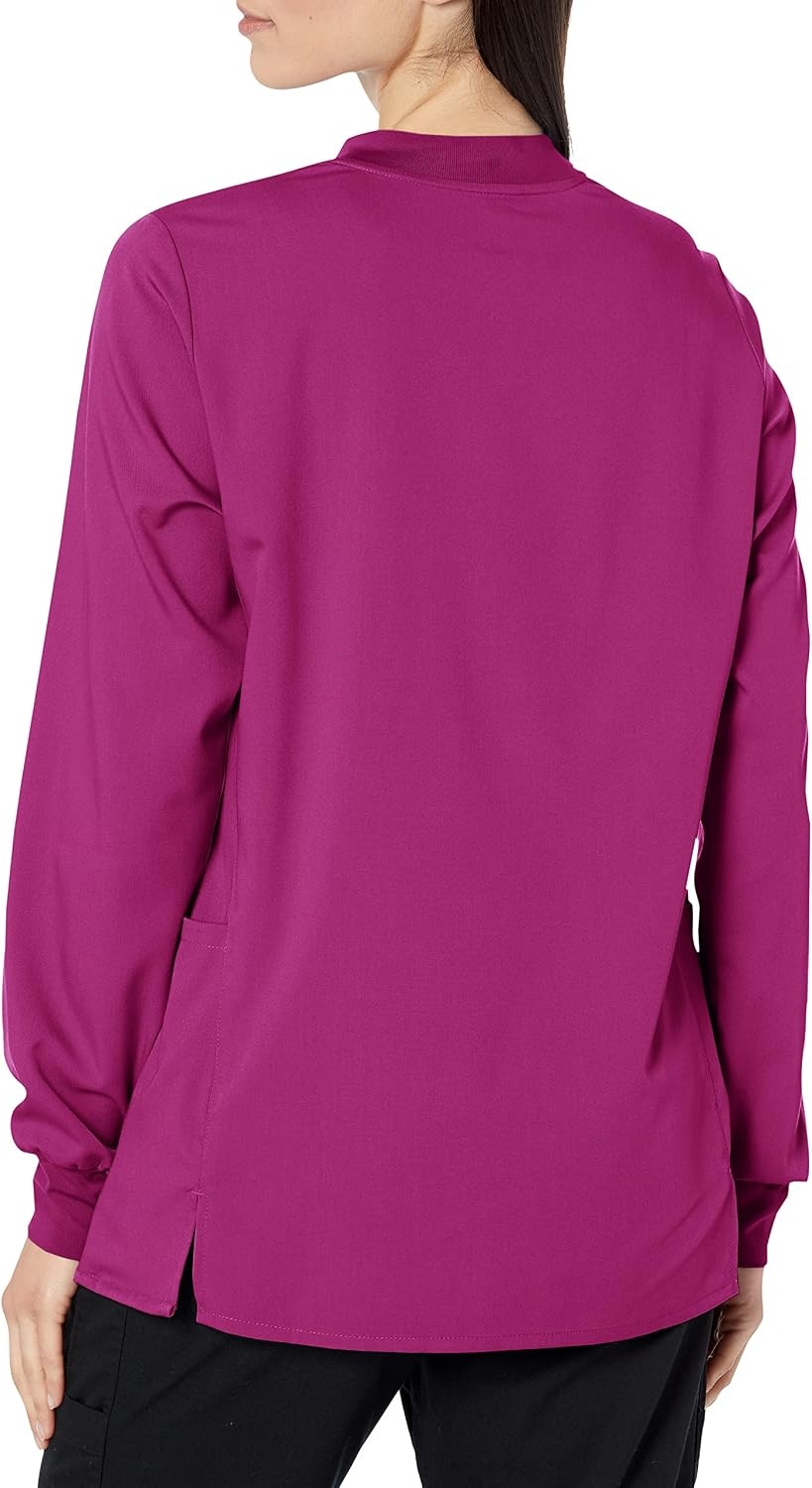WINK PRO Women’s Snap Front Warm-Up Jacket(Wine)