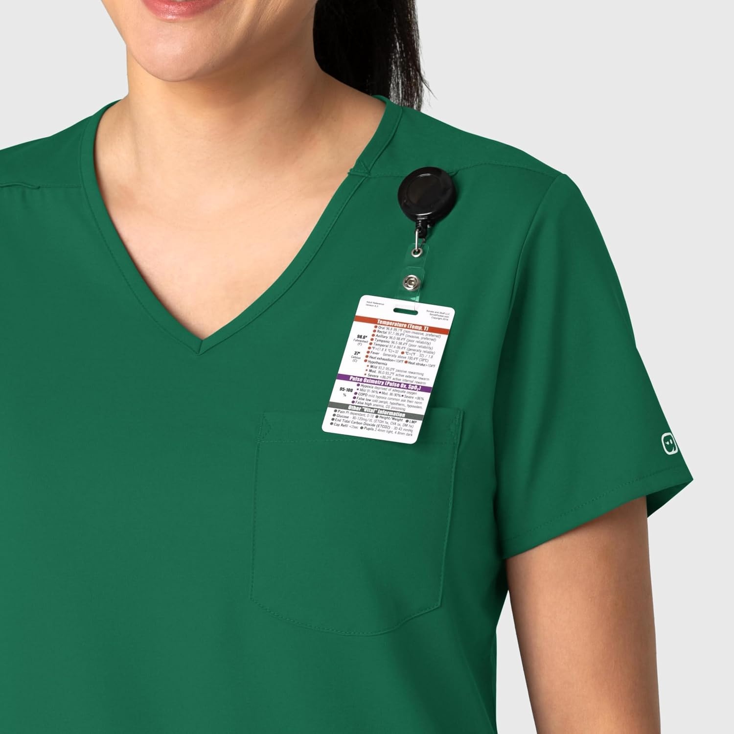 Wink Boundless Women’s Tuck-in Scrub Top(Hunter)