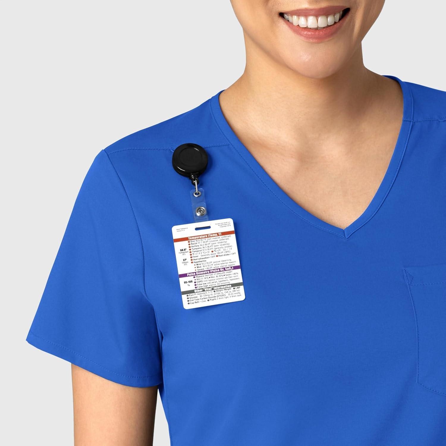 Wink Boundless Women’s Tuck-in Scrub Top(Royal)