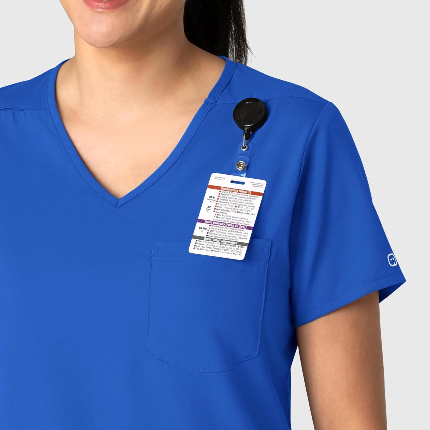 Wink Boundless Women’s Tuck-in Scrub Top(Royal)