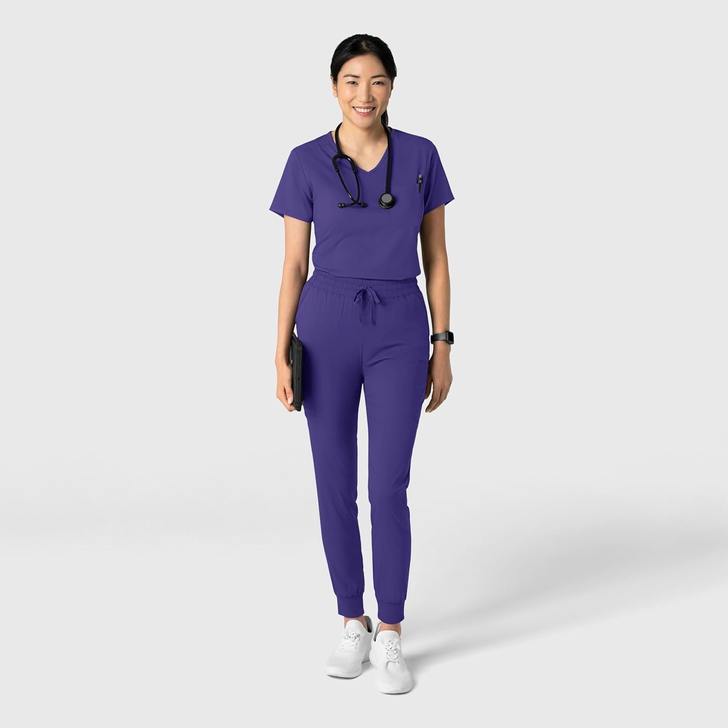 Wink Boundless Women’s Tuck-in Scrub Top(Grape)
