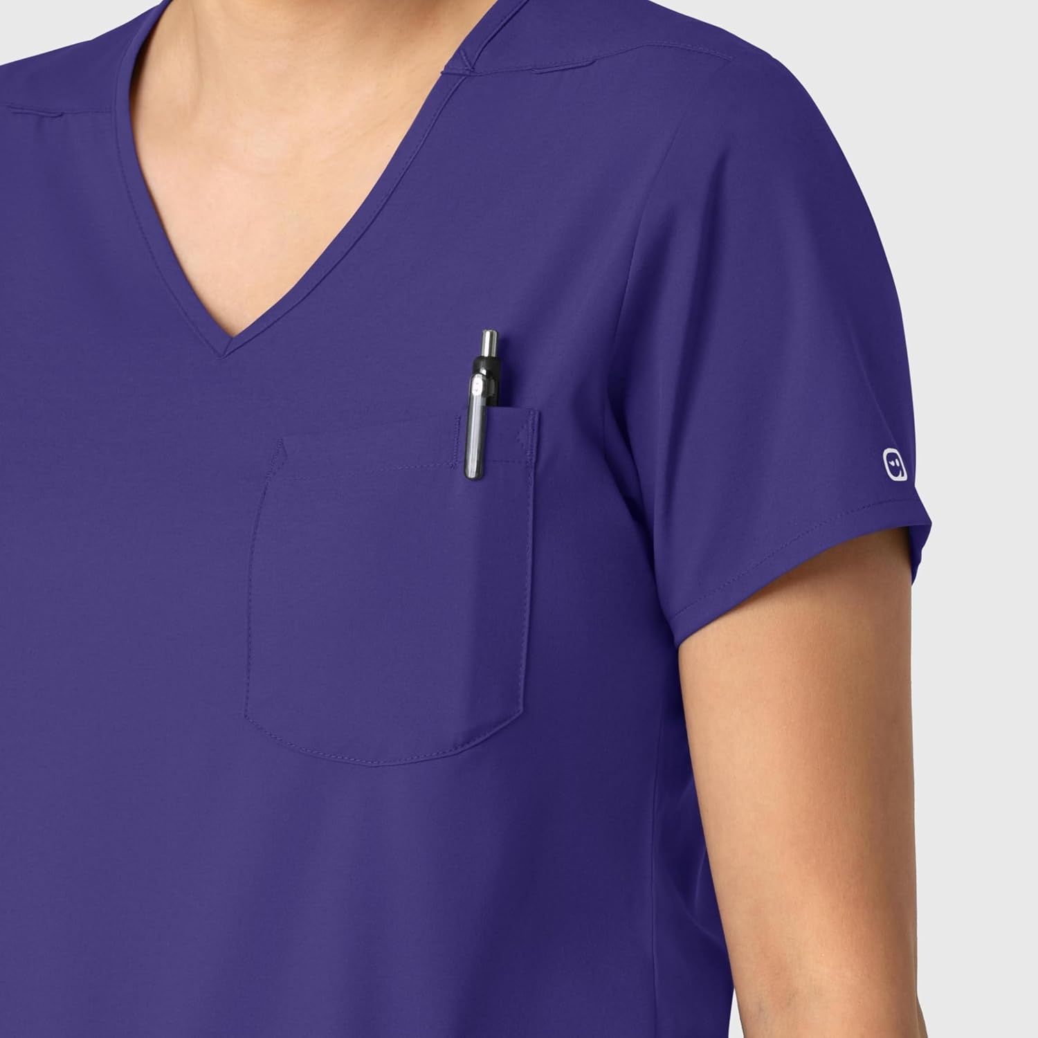 Wink Boundless Women’s Tuck-in Scrub Top(Grape)