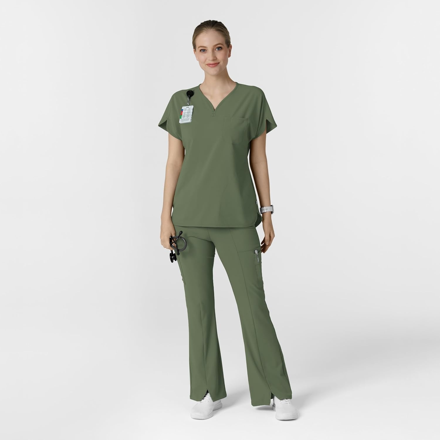 Wink Renew Women’s Dolman Scrub Top(Olive)