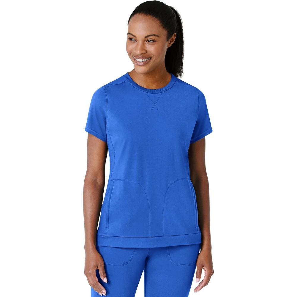 Wink Renew Women’s Flex-n-Reach Crew Neck Scrub Top(Royal)