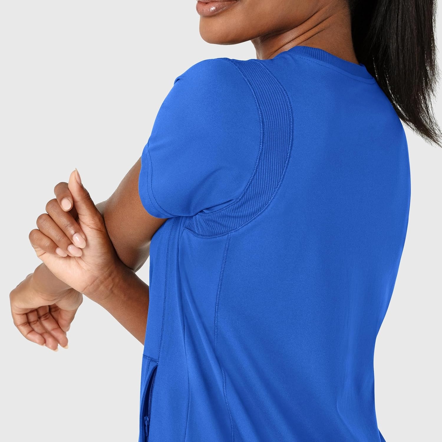 Wink Renew Women’s Flex-n-Reach Crew Neck Scrub Top(Royal)