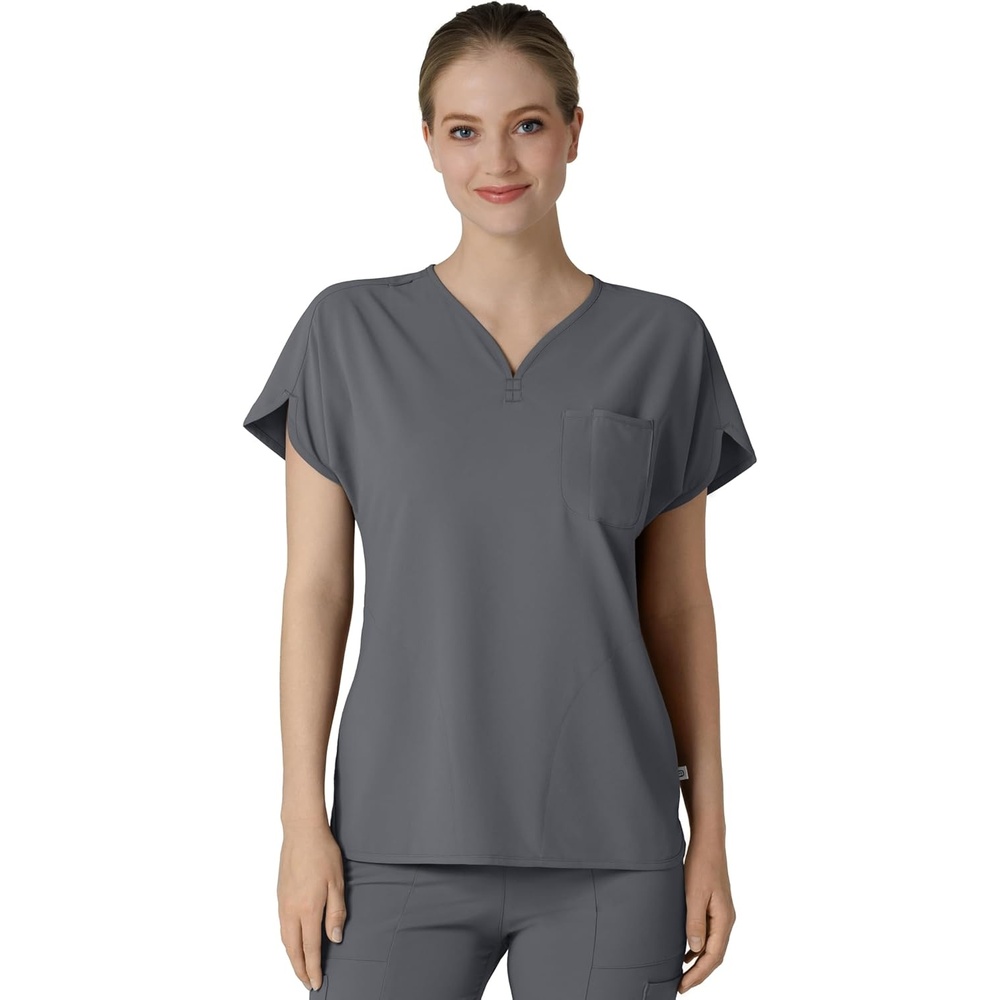 Wink Renew Women’s Dolman Scrub Top(Pewter)