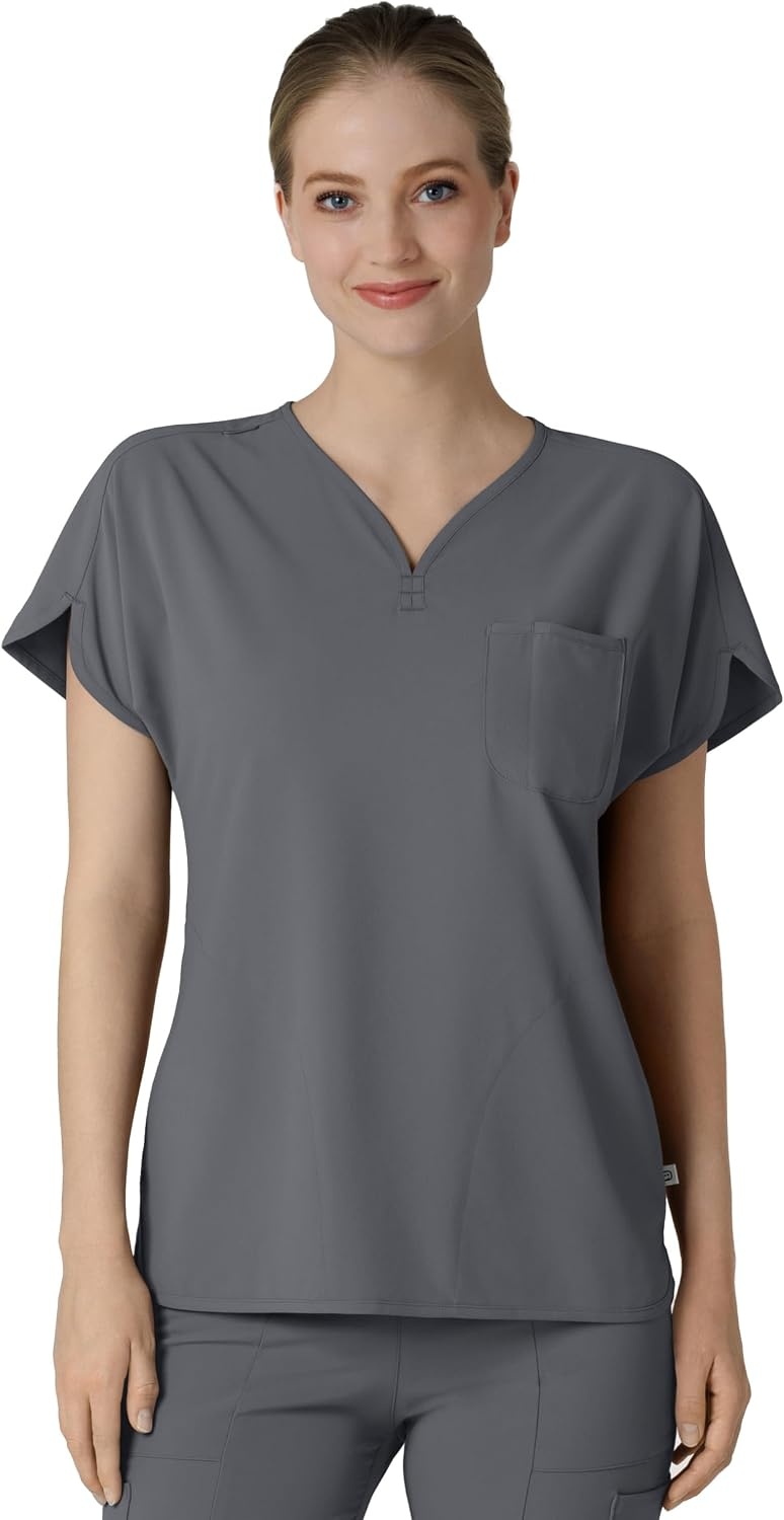 Wink Renew Women’s Dolman Scrub Top(Pewter)
