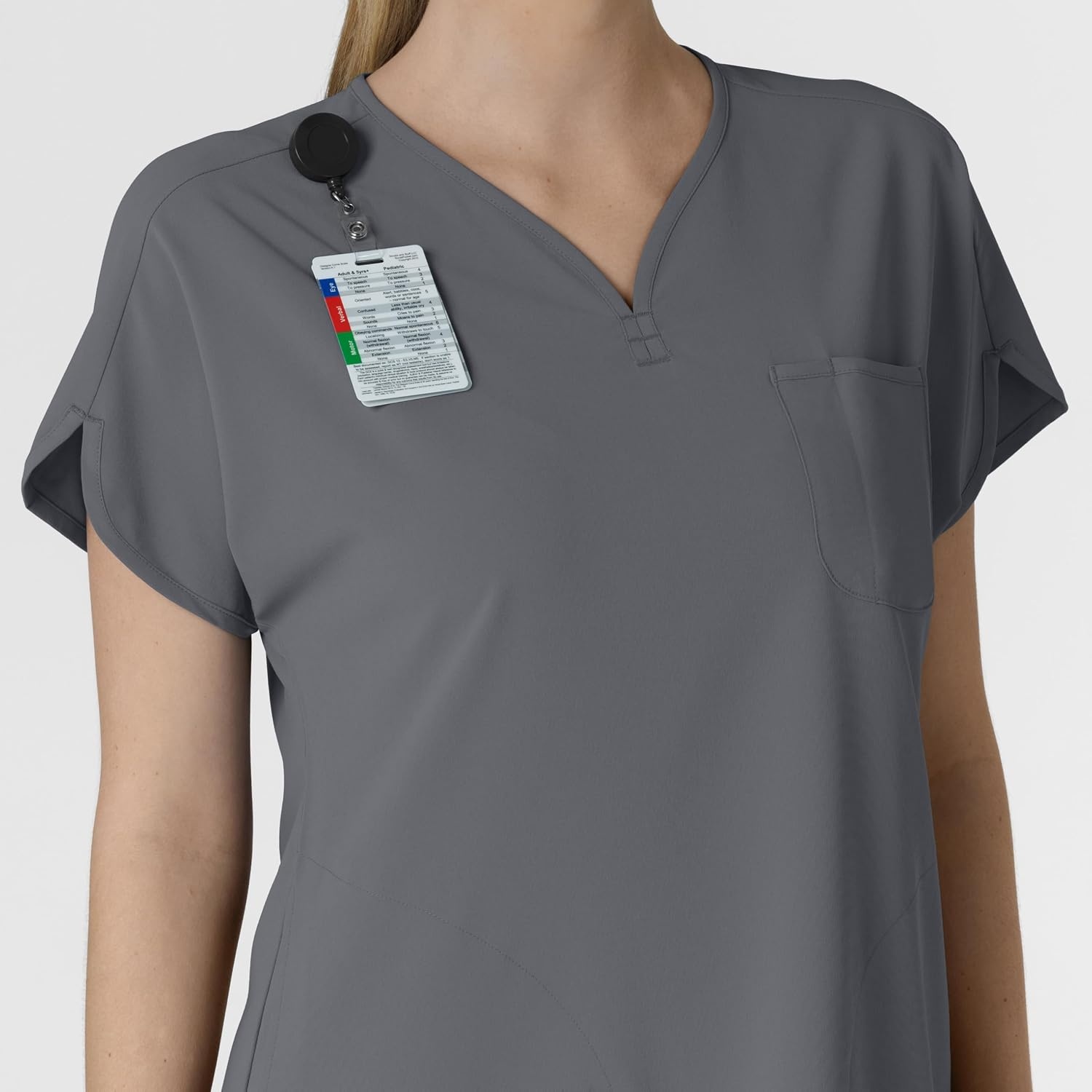 Wink Renew Women’s Dolman Scrub Top(Pewter)