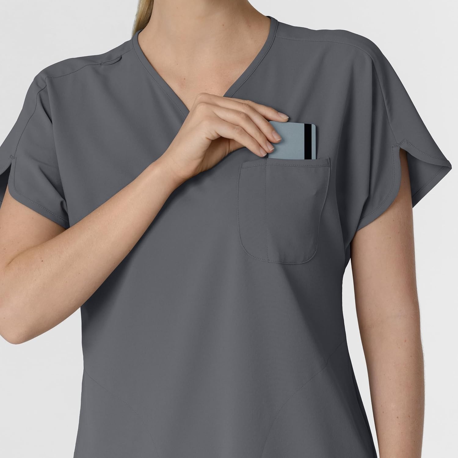 Wink Renew Women’s Dolman Scrub Top(Pewter)