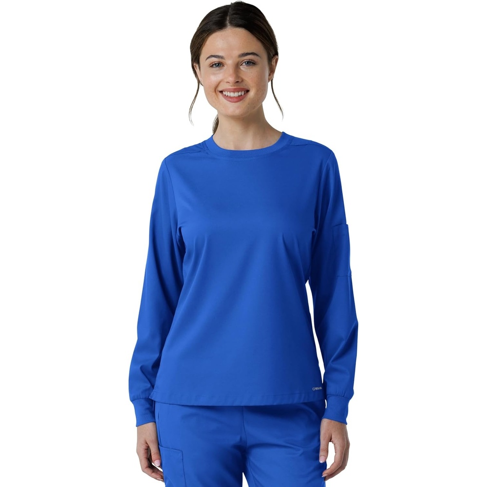 Wink Women’s Women’s Classic Long Sleeve Scrub Tee(Royal)
