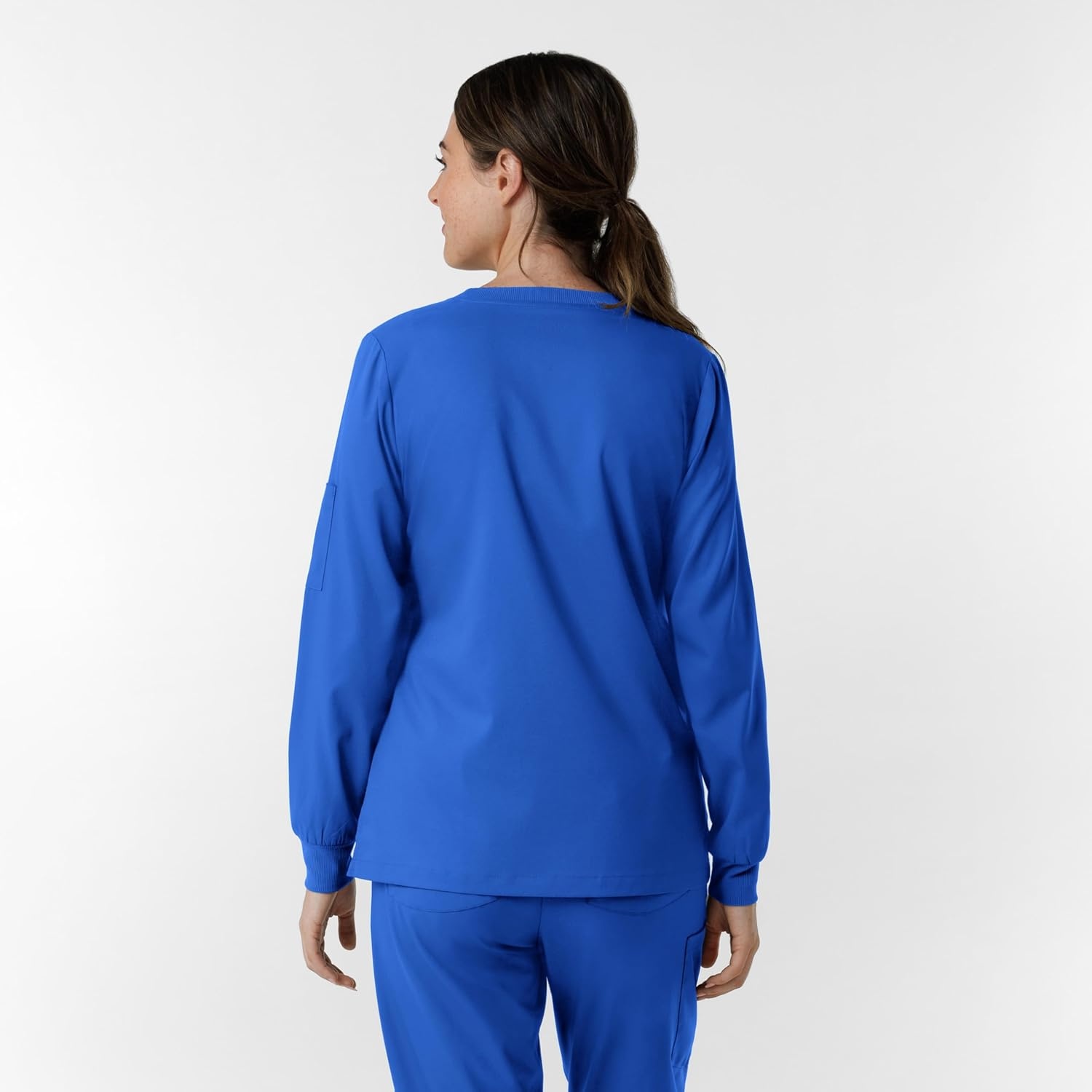 Wink Women’s Women’s Classic Long Sleeve Scrub Tee(Royal)