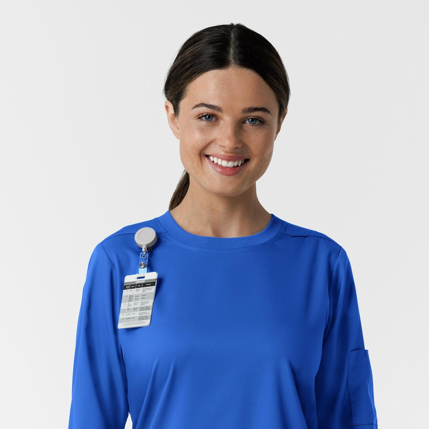 Wink Women’s Women’s Classic Long Sleeve Scrub Tee(Royal)