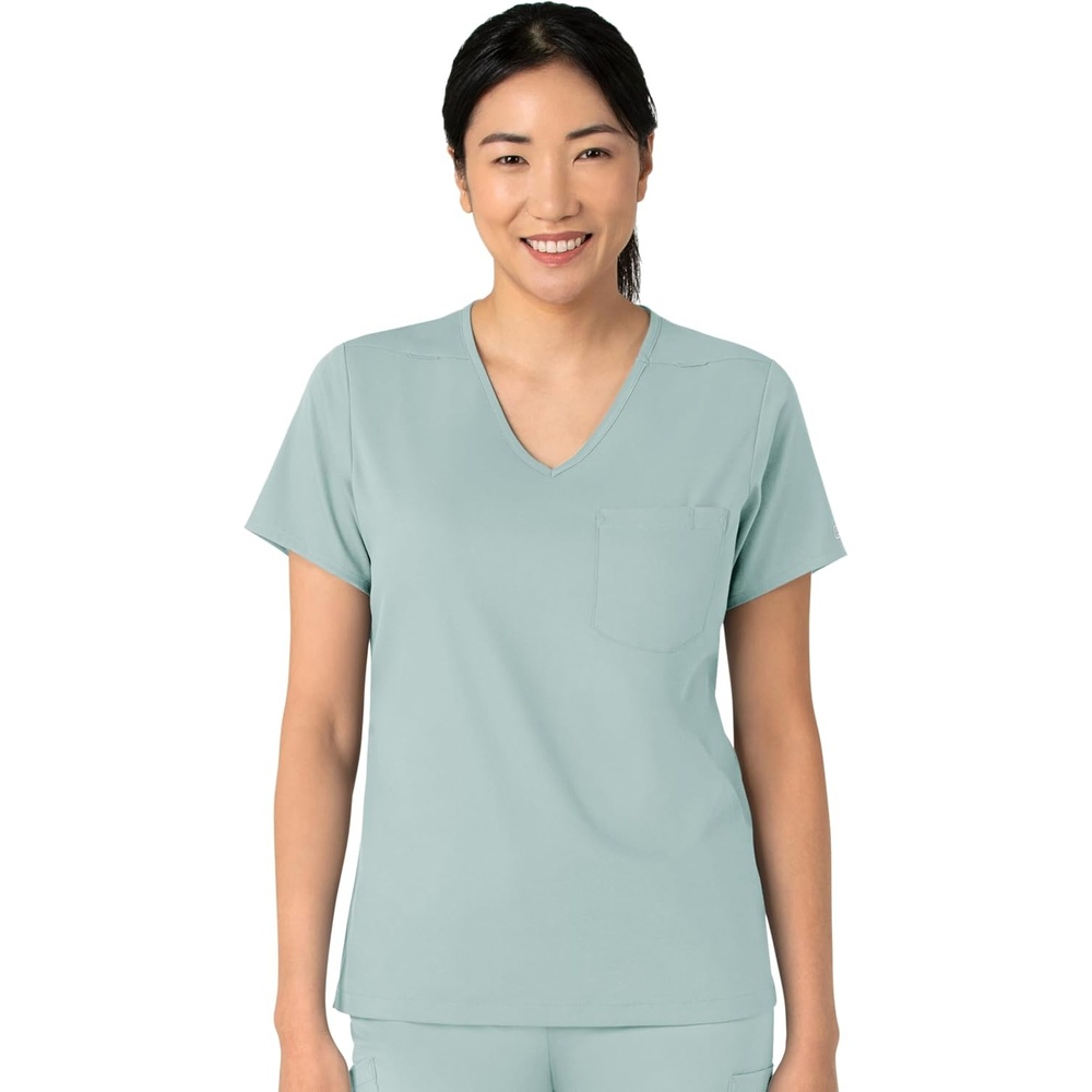 Wink Boundless Women’s Tuck-in Scrub Top(Sky Blue)