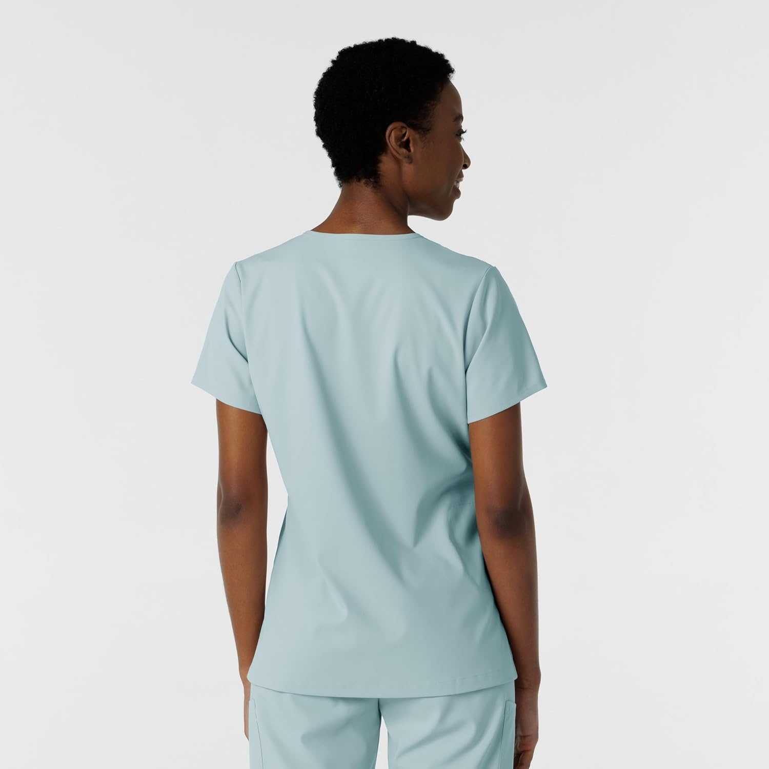 Wink Boundless Women’s Tuck-in Scrub Top(Sky Blue)