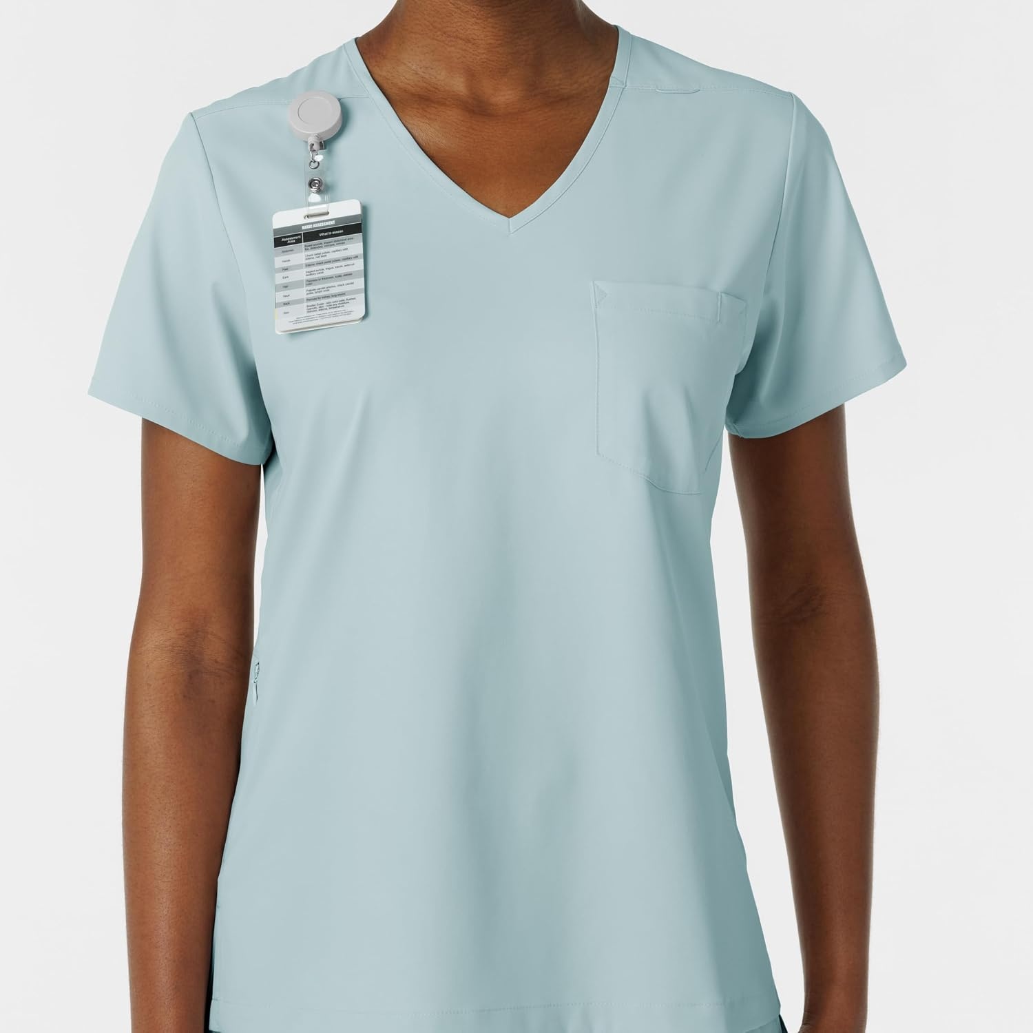 Wink Boundless Women’s Tuck-in Scrub Top(Sky Blue)