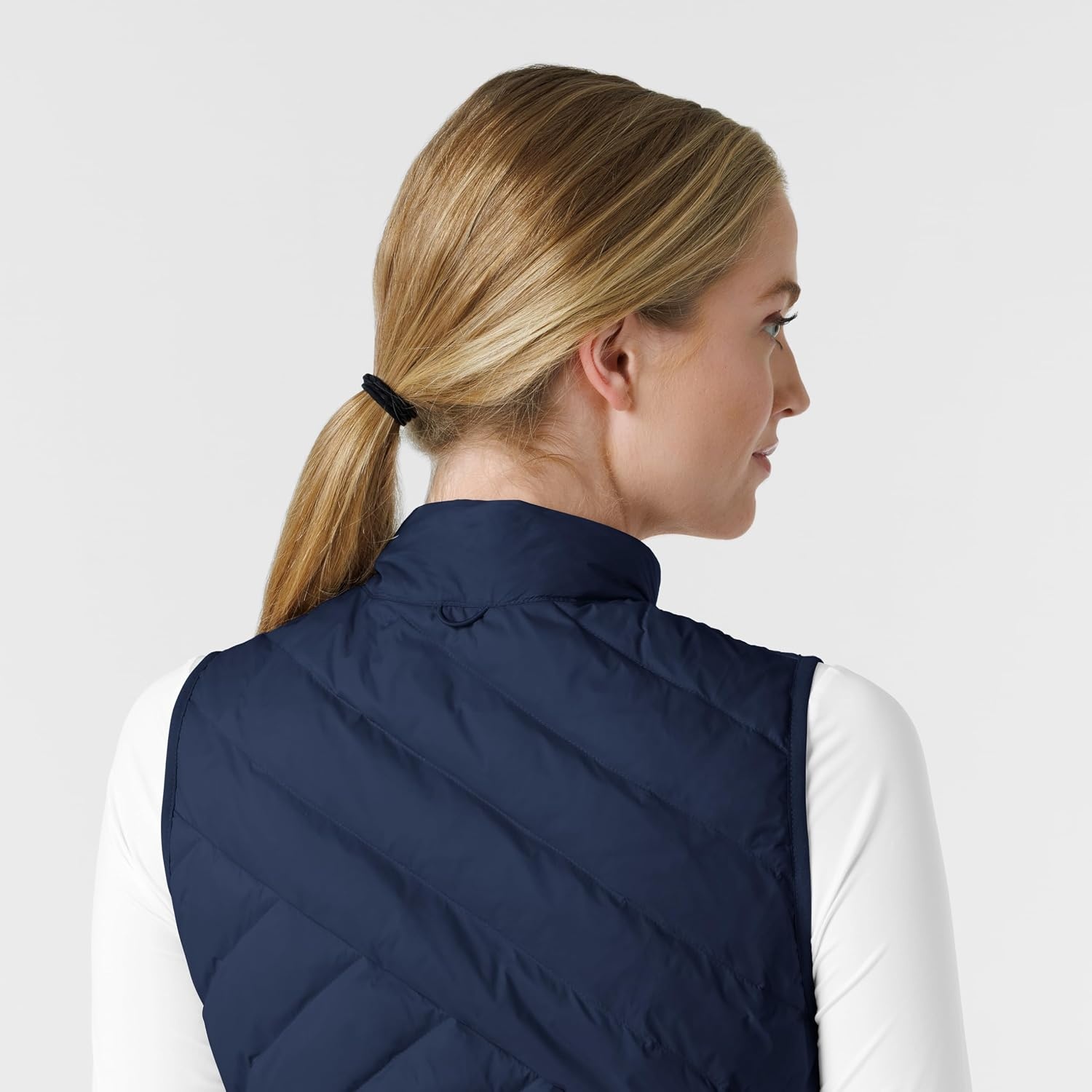 WINK Layers Women’s Quilted Scrub Vest(Navy)