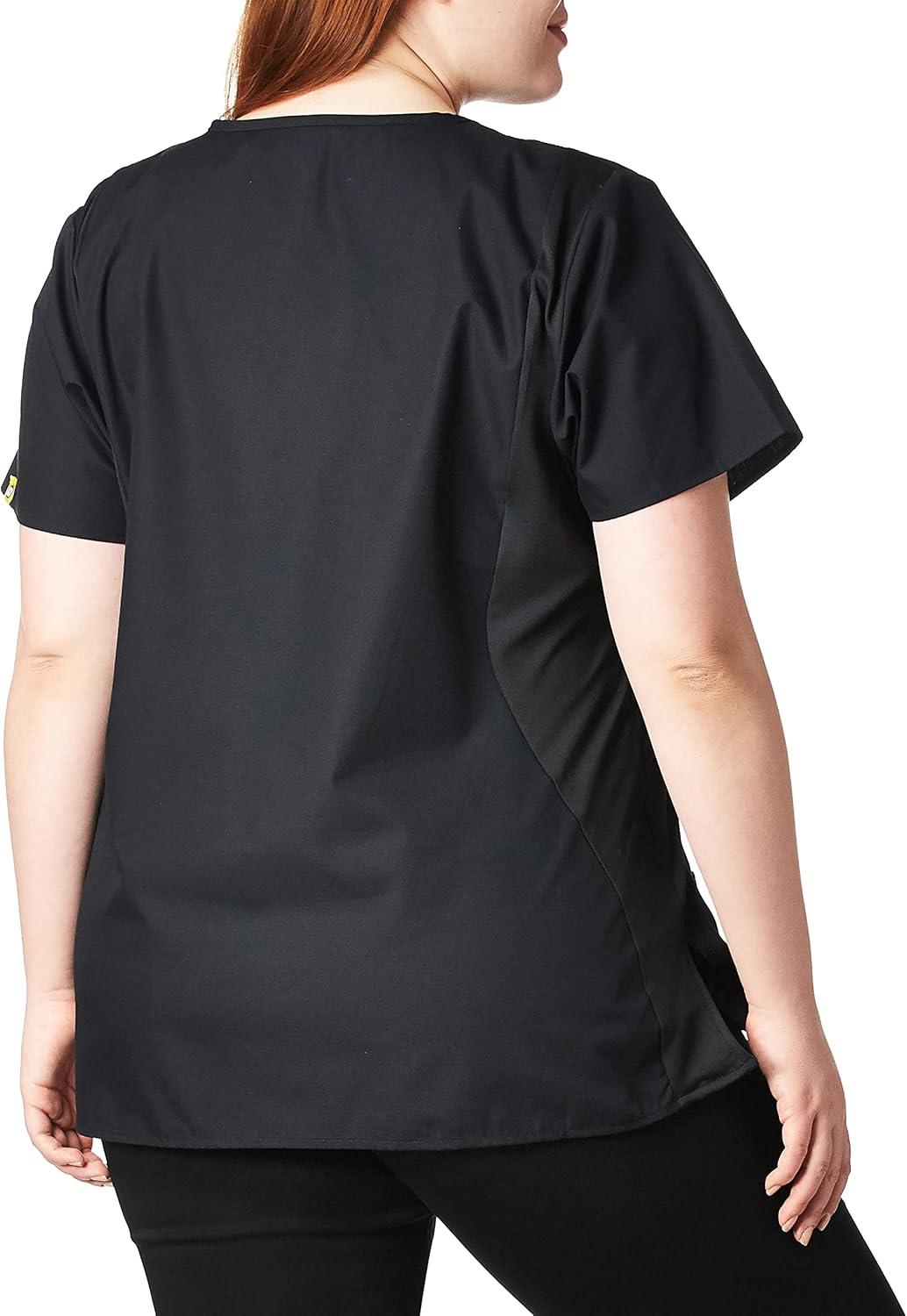 WonderWink Women’s Origins Lima Women’s Scrub Top(Black)