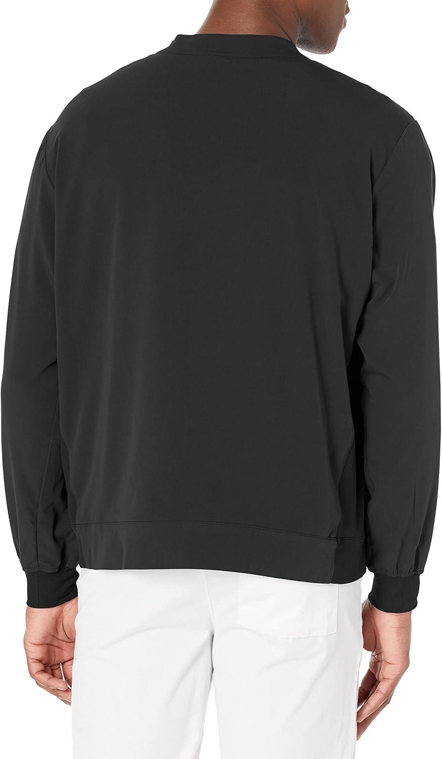 WonderWink Mens Zip Bomber Jacket(Black)