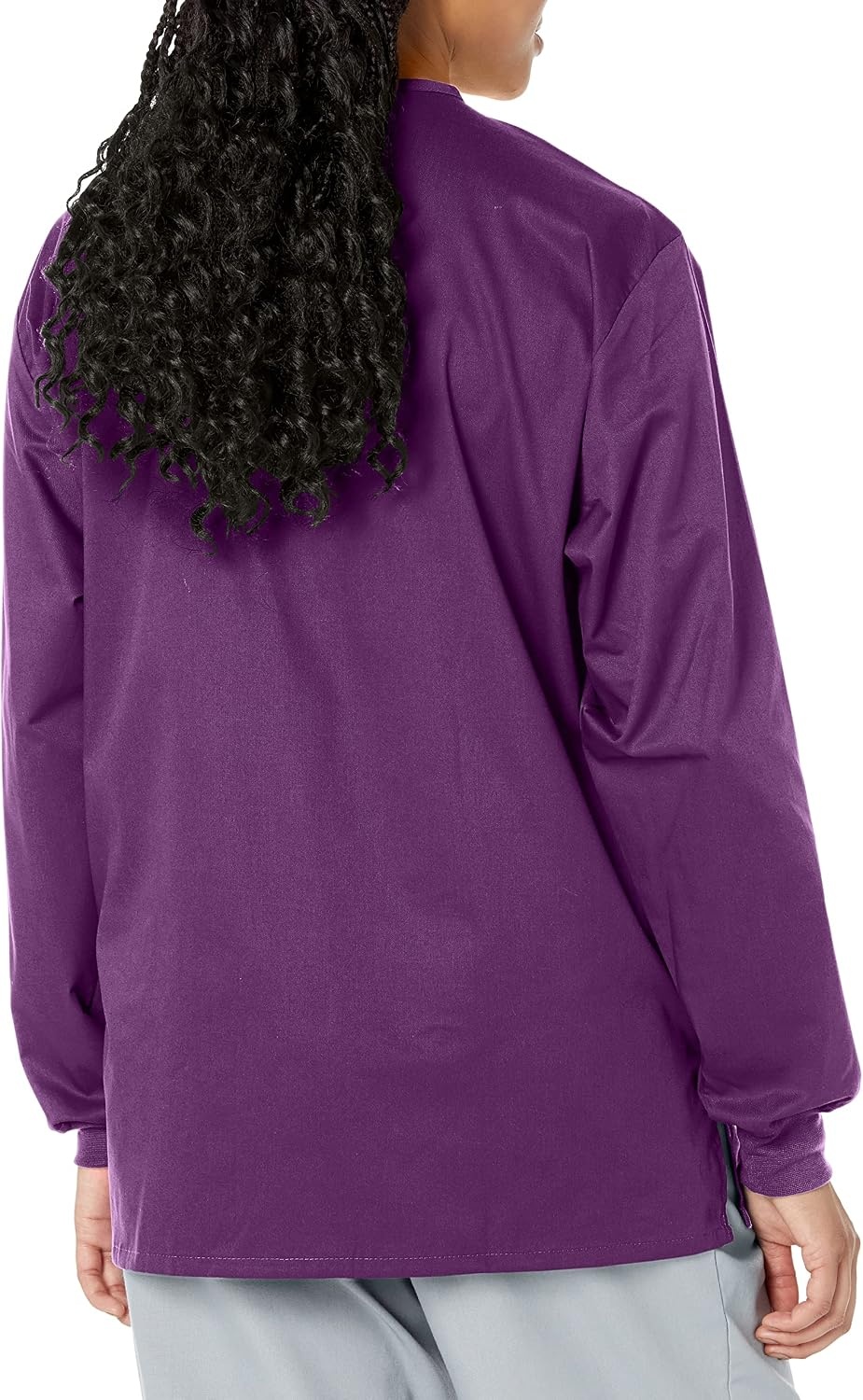WonderWink Unisex Adult Unisex Snap Front Jacket(Eggplant)