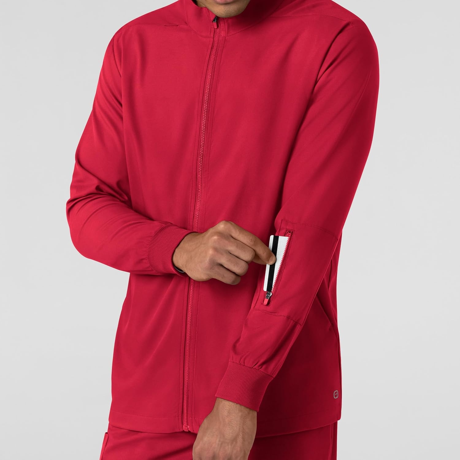 WINK Boundless Men’s Warm Up Scrub Jacket(Red)