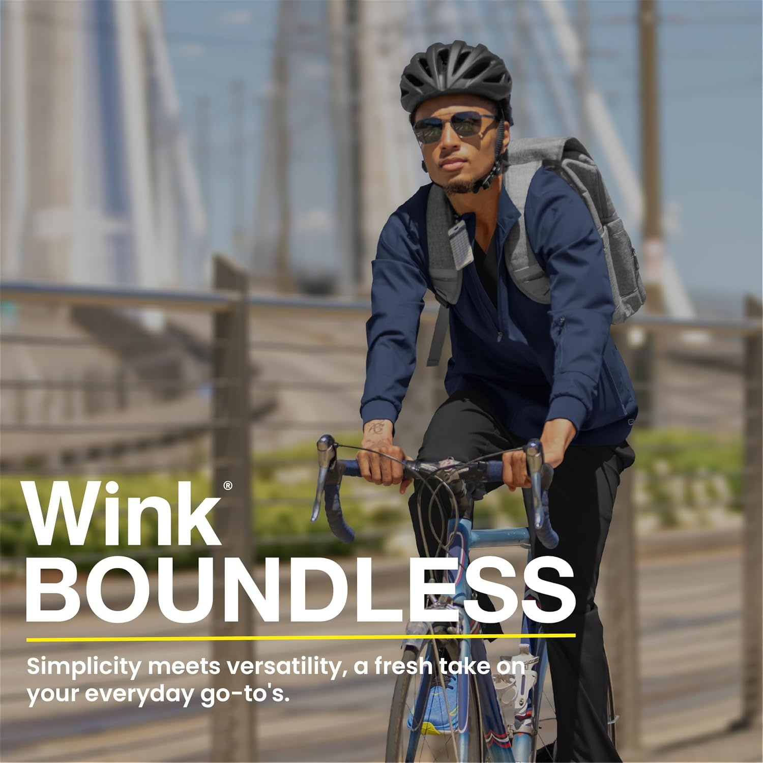 WINK Boundless Men’s Warm Up Scrub Jacket(Red)