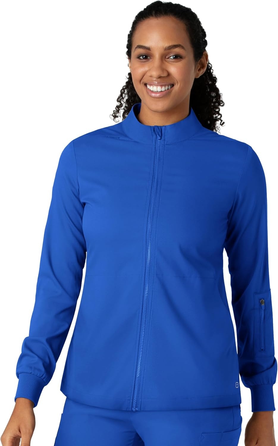 WINK Boundless Women’s Warm Up Scrub Jacket(Royal)